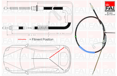 Tazne lanko, parkovaci brzda FAI AutoParts FBC0067