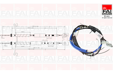 Tazne lanko, parkovaci brzda FAI AutoParts FBC0068