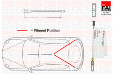 Tazne lanko, parkovaci brzda FAI AutoParts FBC0082