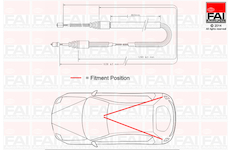 Tazne lanko, parkovaci brzda FAI AutoParts FBC0117