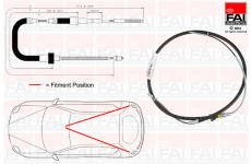 Tažné lanko, parkovací brzda FAI AutoParts FBC0149