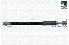 Brzdová hadice FAI AutoParts FPBH215
