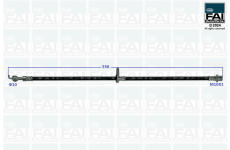 Brzdová hadice FAI AutoParts FPBH238