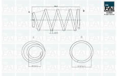 Pružina podvozku FAI AutoParts FPCS103