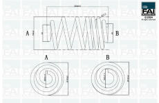 Pružina podvozku FAI AutoParts FPCS106