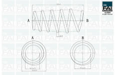 Pružina podvozku FAI AutoParts FPCS144