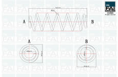 Pružina podvozku FAI AutoParts FPCS150