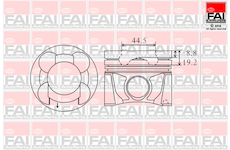 Píst FAI AutoParts PK17-000