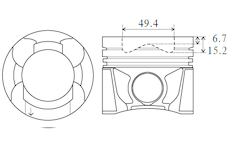 Píst FAI AutoParts PK23-000