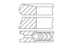 Sada pistnich krouzku FAI AutoParts PR24-000