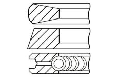 Sada pístních kroužků FAI AutoParts PR25-000