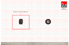 Vratná/vodicí kladka, klínový žebrový řemen FAI AutoParts T1017