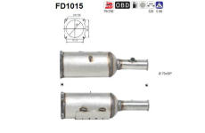 Filtr pevnych castic, vyfukovy system AS FD1015