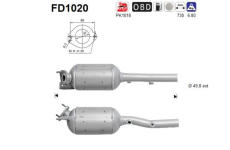 Filtr pevnych castic, vyfukovy system AS FD1020