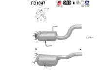 Filtr pevnych castic, vyfukovy system AS FD1047