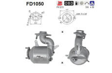 Filtr pevnych castic, vyfukovy system AS FD1050