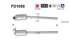 Filtr pevnych castic, vyfukovy system AS FD1058