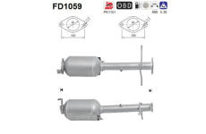 Filtr pevnych castic, vyfukovy system AS FD1059