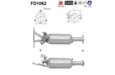 Filtr pevnych castic, vyfukovy system AS FD1062