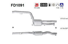 Filtr pevnych castic, vyfukovy system AS FD1091