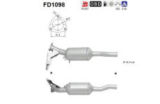 Filtr pevnych castic, vyfukovy system AS FD1098