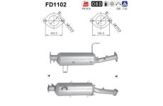 Filtr pevnych castic, vyfukovy system AS FD1102