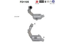 Filtr pevnych castic, vyfukovy system AS FD1105