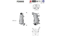 Filtr pevnych castic, vyfukovy system AS FD5005