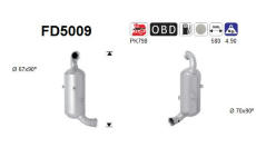 Filtr pevnych castic, vyfukovy system AS FD5009