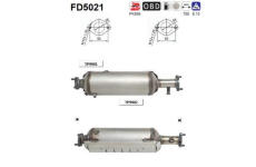 Filtr pevnych castic, vyfukovy system AS FD5021