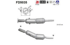 Filtr pevnych castic, vyfukovy system AS FD5035