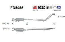 Filtr pevnych castic, vyfukovy system AS FD5055