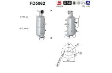 Filtr pevnych castic, vyfukovy system AS FD5062