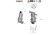 Filtr pevnych castic, vyfukovy system AS FD5076