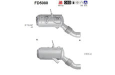 Filtr pevnych castic, vyfukovy system AS FD5080