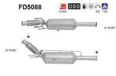 Filtr pevnych castic, vyfukovy system AS FD5088