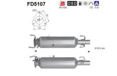 Filtr pevnych castic, vyfukovy system AS FD5107