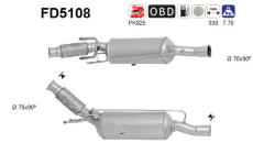 Filtr pevnych castic, vyfukovy system AS FD5108