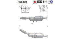 Filtr pevnych castic, vyfukovy system AS FD5109