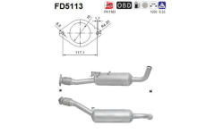 Filtr pevnych castic, vyfukovy system AS FD5113