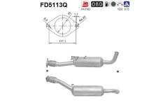 Filtr pevnych castic, vyfukovy system AS FD5113Q