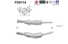 Filtr pevnych castic, vyfukovy system AS FD5114