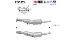 Filtr pevnych castic, vyfukovy system AS FD5124