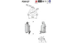 Filtr pevnych castic, vyfukovy system AS FD5127