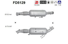Filtr pevnych castic, vyfukovy system AS FD5129