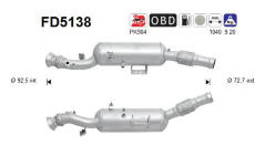 Filtr pevnych castic, vyfukovy system AS FD5138