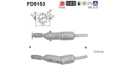Filtr pevnych castic, vyfukovy system AS FD5153