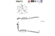 Filtr pevnych castic, vyfukovy system AS FD5171