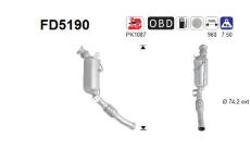 Filtr pevnych castic, vyfukovy system AS FD5190