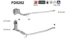 Filtr pevnych castic, vyfukovy system AS FD5252